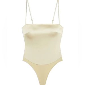 WORN ONCE We Wore What Gold Bodysuit